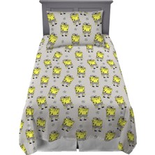 Universal Spongebob Squarepants Yatak Süper Yumuşak Mikrofiber Ikiz Xl Çarşaf Seti, College Dorm Essentials (Resmi Lisanslı Ürün)