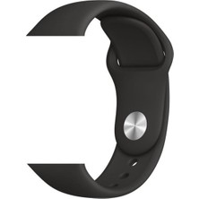 Universal Apple ile Uyumlu Watch 38MM 40MM 41MM 1/2/3/4/5/6/se/se2/7/8/9 Spor Silikon Kordon 16-Açık Gri