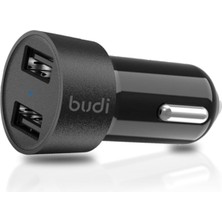 Universal CC622BS 17W 3.4A Dual Port USB Araç Şarj Cihazı - Kompakt ve Hafif Çift USB Girişli Araç Şarj Aleti