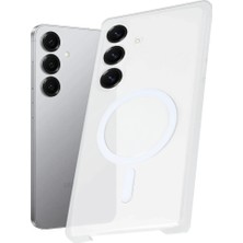 Fumeyabi Samsung Galaxy S25 Plus Kılıf Pc Zara Magsafe Şeffaf Kılıf - Şeffaf
