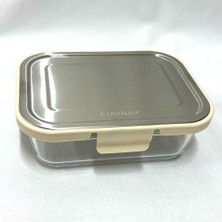 Odea Cooker CKR3488 Cam Saklama Kabı 1000 ml Krem