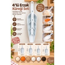 Espas Home 4'lü Erzak Küreğü Seti - Beyaz