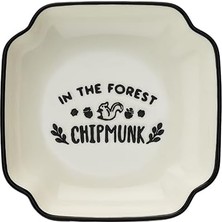 Fumeyabi Aryıldız Chipmunk Köşeli Mini Servis Tabağı Renkli 10 cm