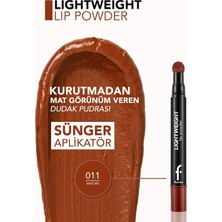 Universal Lightweight Lip Powder Shea Yağı ve Zeytinyağı Içeren Yoğun Pigmentli Mat Dudak Pudrası No. 011 - Mature - 8682536007535