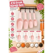 Espas Home 4'lü Erzak Küreğü Seti - Pembe