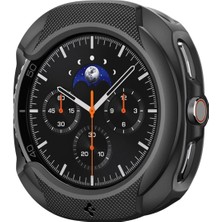 Fumeyabi Galaxy Watch 8 Classic (46MM) ile Uyumlu Kılıf Liquid Air Matte Black - ACS09841