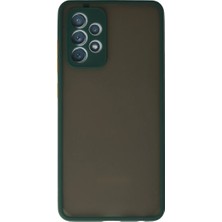 Fumeyabi Samsung Galaxy A72 Kılıf Montreal Silikon Kapak - Koyu Yeşil
