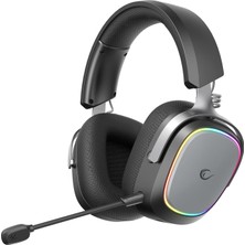 Fumeyabi Retsu Kablosuz Oyuncu Kulaklığı, 2.4g + Bluetooth 5.3, 50 mm Sürücü, Rgb Aydınlatma, Mikrofonlu, Protein Deri ve Kumaş Earpad, Pc/ps4/ps5/mobil