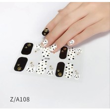 Universal Tırnak Oje Sticker Nail Art Set, Kedi Desenli, 14'lü