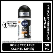 Universal Men Erkek Roll On Deodorant Black&white Invisible Güçlü Etki 50 Ml,72 Saat Anti-Perspirant Koruma