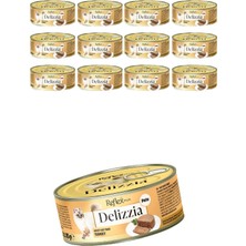 Odea Reflex Plus Delizzia Yetişkin Kedi Maması, Hindi Etli Pate, 85G x 12 Adet