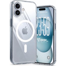 Fumeyabi iPhone 16 Için Kılıf Magsafe Ile Uyumlu Şeffaf Sert Kristal Mika Sararmaz Telefon Kılıfı