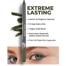 Universal Uzun Süre Kalıcı Suya Dayanıklı Akma, Dağılma Yapmayan Yeşil Göz Kalemi - Extreme Khaki