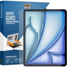 Fumeyabi Buff iPad Easyfit Glass Cam Kolay Uygulama Aparatlı Ekran Koruyucu Temperli Cam (Air 13 Inch 6. Nesil 2024)