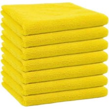 Odea Premium Mikrofiber Temizlik Bezi, Sarı Renk, Makinede Yıkanabilir, Güçlü Toz Alma Özellikli, 20'li Paket