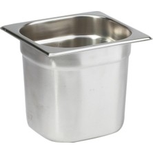 Odea Paslanmaz Çelik Gastronom/gastronorm Küvet Gn 1/6-150 (17,6 x 16,2 x 15 Cm)