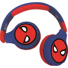 Fumeyabi Spiderman 2-In-1 Bluetooth Stereo Kids Headset, Kablosuz, Kablolu, Limited Sound, Foldable, Ayarlanabilir, Girl/boy, Red/blue, HPBT010SP