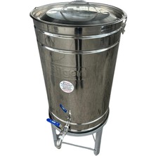 Mühendisler Bilgenpaslanmaz 100L Zeytinyağı Tankı – 304 Paslanmaz Krom