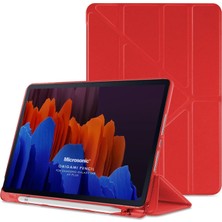 Fumeyabi Samsung Galaxy Tab A9 Plus Kılıf Origami Pencil Kırmızı [galaxy Tab A9 Plus ile Uyumlu Kılıf - Kırmızı]