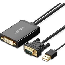 Universal VGA USB To Dvı-D 24+1 Dişi Görüntü Aktarma Kablosu