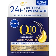 Universal Q10 Kırışıklık Karşıtı Ekstra Besleyici Gece Bakım Kremi 50ML, Kuru ve Olgun Ciltler, Argan Yağı