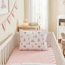 Odea Deux Lapins Müslin Bebek Yastığı - Bébé Lapin Rose