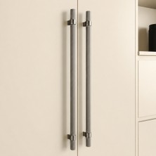 Elovias System Mobilya Kulbu Füme Renk 640mm Kulp (SY8990 0640 BBN-BBN)