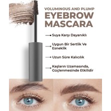 Universal Suya Dayanıklı Kalıcı Etki Yoğun Pigmentli Kahverengi Kaş Sabitleyici Maskara - Eyebrow Mascara 801