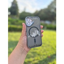 Fumeyabi iPhone 16 Için Magneticsafe ile Uyumlu FOCUS07 Serisi Polikarbonat Kenarları Silikon ve Köşeleri Güçlendirilmiş Tpu Focus Kılıf Gri