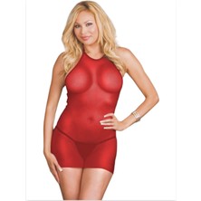 Fantezia Night Büyük Beden Kırmızı Fantazi Tül Babydoll TG273223