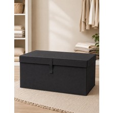 Odea Çok Amaçlı Organizer Lüks Saklama Kutusu Düzenleyici Hurç Antrasit (Mega Plus Boy 70 * 40 * 30)