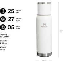 Fumeyabi Adventure To-Go Termos, Beyaz (Frost), 5 Litre