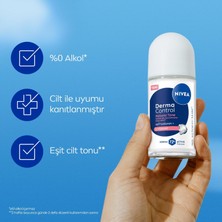 Universal Kadın Roll On Deodorant Derma Control Natural Tone 50 Ml, Koltuk Altı Kararmasına Karşı Etkili, Eşit Cilt Tonu, 72 Saat Anti Perspirant Koruma, C Vitamini, Hyaluronik Asit, Alkol Içermez