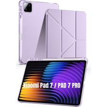 Fumeyabi Xiaomi Pad 7 / Pad 7 Pro ile Uyumlu Kılıf Kalem Bölmeli Standlı Uyku Modlu Akıllı Kapak - Çok Renkli 1