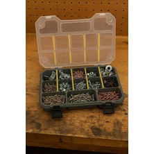 Universal Made Slim Organizer 12 Bölmeli, Şeffaf, Düzenleyici Kutu, Polipropilen Malzeme, Çekmece Içi ve Masaüstü Kullanım Için, Hafif Taşınabilir, Saklama Kutusu