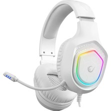 Fumeyabi Rampage RM-K90 Mikrofonlu Kablolu Oyun Kulaklığı - Mikrofonlu Rgb Kulaklık, 50 mm Sürücüler, Pc, Ps4, Ps5 ve Dizüstü Bilgisayar Oyunları Için Gürültü Önleyici