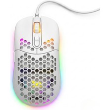 Universal Kablolu Rgb Gaming Mouse, 12800 Dpı, 69G Ultra Hafif, Petek Gövde, 5 Milyon Tıklama Ömürlü, Instant 825 Optik Sensör, Örgü Kablolu Oyuncu Mouse Mo-19 (Beyaz)