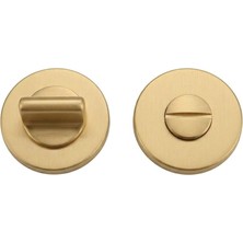 Elovias System WC Tipi Fırçalı Mat Gold Rozet (RO22W ELX5)