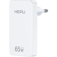 Universal HP-C36 65 Watt Gan Şarj Adaptörü 100 cm Kablo 2-Port Fast Charger Hızlı Şarj Seti Type-C Kablo Dahildir Quick Charge 3.0