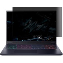 Odea Engo Acer Predator Helios Neo 18 Inç Ile Uyumlu Hayalet Ekran Koruyucu Notebook, Yandan Görünmeyen Anti-Spy Gizlilik (Privacy) Laptop Koruması, 9h Temperli Nano Kırılmaz Esnek Cam, Parlama Önleyici
