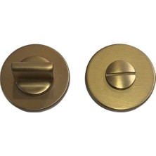 Elovias System Yuvarlak Wc Banyo Kapı Rozeti Şampanya Rengi (RO22W CHB)
