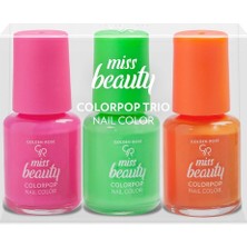 Universal Miss Beauty Colorpop Trio Nail Colors Oje (1 x 3 Adet)