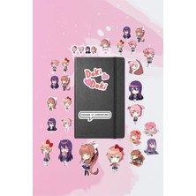 Fumeyabi Doki Doki Literature Club! Paketi/bullet Journal Defter Çıkartma Ajanda Laptop Etiket, 8674163524685