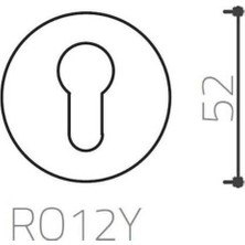 Elovias System Yuvarlak Wc Kapı Rozeti Antik Renk (RO12W ABM)