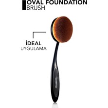 Fumeyabi Oval & Yuvarlak Uçlu Yatay Fondöten Fırçası
