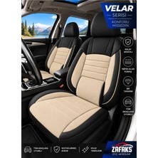 Zafaks Volkswagen Jetta Uyumlu Velar Serisi Tay Tüyü Oto Koltuk Kılıfı – Ortopedik Tam Set