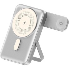 Junglee Kablosuz Şarj Cihazı 20PD 15W Hızlı Şarj Ultra Ince Powerbank 10000MAH Akıllı Saatleri ve Cep Telefonlarını Destekler