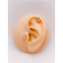 Fumeyabi Fiyonklu Kedi Tragus Helix Piercing (1ADET)