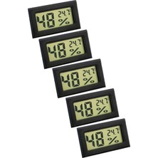 Fumeyabi 5 Adet Hygrometer Dijital Sıcaklık ve Nem Ölçer THR142-5