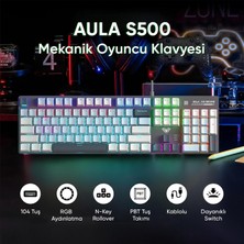 Fumeyabi S500 Blue Switch Rgb Makrolu Kablolu Gaming Mekanik Oyuncu Klavyesi Mavi